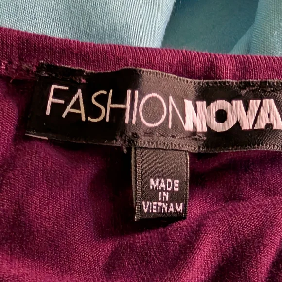 Fashion Nova Oksana One Shoulder Bodysuit - Plum Size 1X (14/16) (NWOT) - Picture 7 of 15